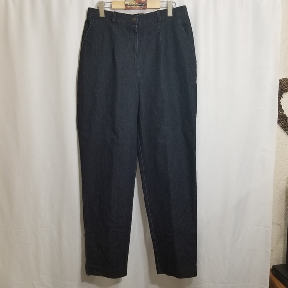 Classic Black Women's Pants By Soft Works In Plus Size 16 - Picture 2 of 14